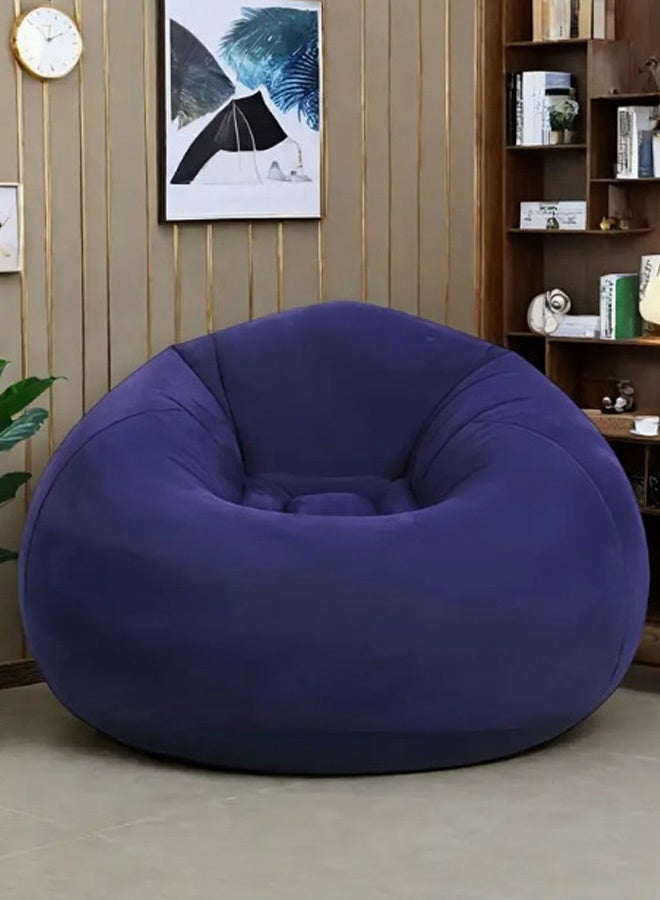 Hanayo Inflatable Sofa Bean Bag Chair with Air Pump Ultra Soft Inflatable Single Spherical Sofa Chair for Dorm Room Outdoor Travel Camping Picnic(Navy) - Image 4